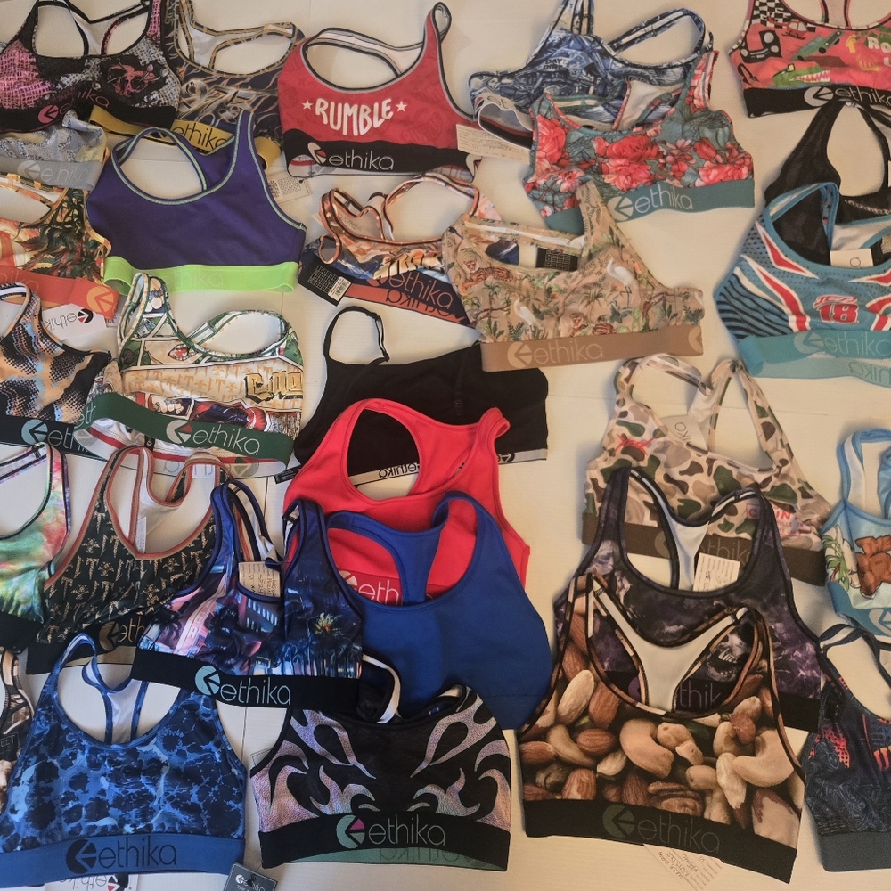 ethika Multicolor Assorted Patterned Sports Bras